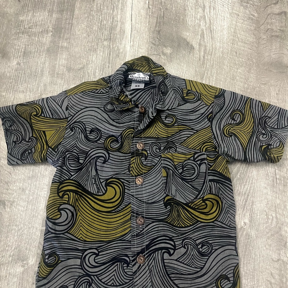 Manuhealii Keiki button down